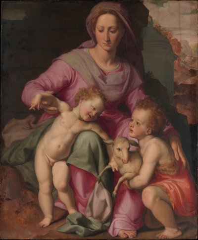 Madone et Enfant avec le petit Saint Jean-Baptiste, vers 1572 - Santi di Tito